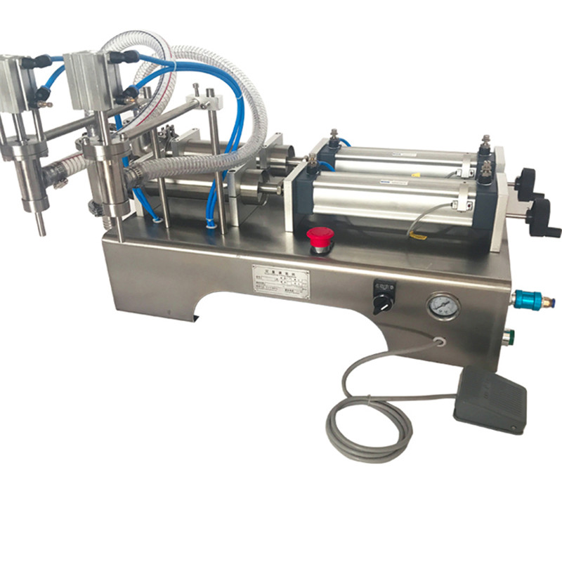 双头卧式气动液体灌装机