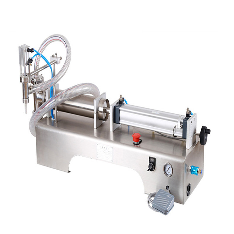 单头卧式气动液体灌装机